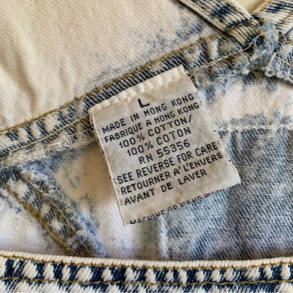 VTG Squeeze 80s 90s Short Overalls Shortalls - Picture 9 of 9